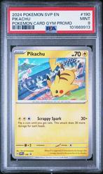 PSA 9 | Pikachu Asia Gym Promo | SV Black Star Promo |, Ophalen of Verzenden, Nieuw
