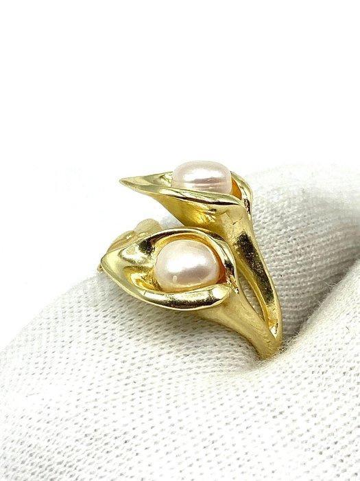 Zonder Minimumprijs - Ring Goud gevuld, Zilver Parel, Sieraden, Tassen en Uiterlijk, Ringen