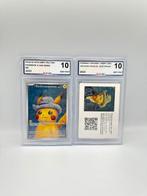 Pokémon - 2 Graded card - PIKACHU WITH GREY FELT HAT +, Nieuw