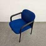 Wachtkamerstoel / bezoekersstoel - blauwe stof (alleen per s, Huis en Inrichting, Stoelen, Ophalen of Verzenden, Nieuw