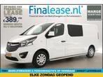 Opel Vivaro 1.6 CDTI L2H1 MARGE DC 6 Pers LED Nav PDC €389pm, Wit, Nieuw, Lease, Opel