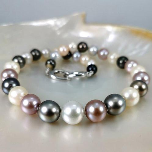 Halsketting Zilver Parel - Parel - Regenboog Fwp, Tah., SSP, Sieraden, Tassen en Uiterlijk, Kettingen