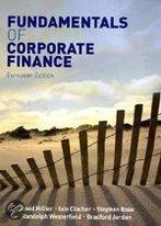 Fundamentals Of Corporate Finance 9780077131364, Zo goed als nieuw, Verzenden