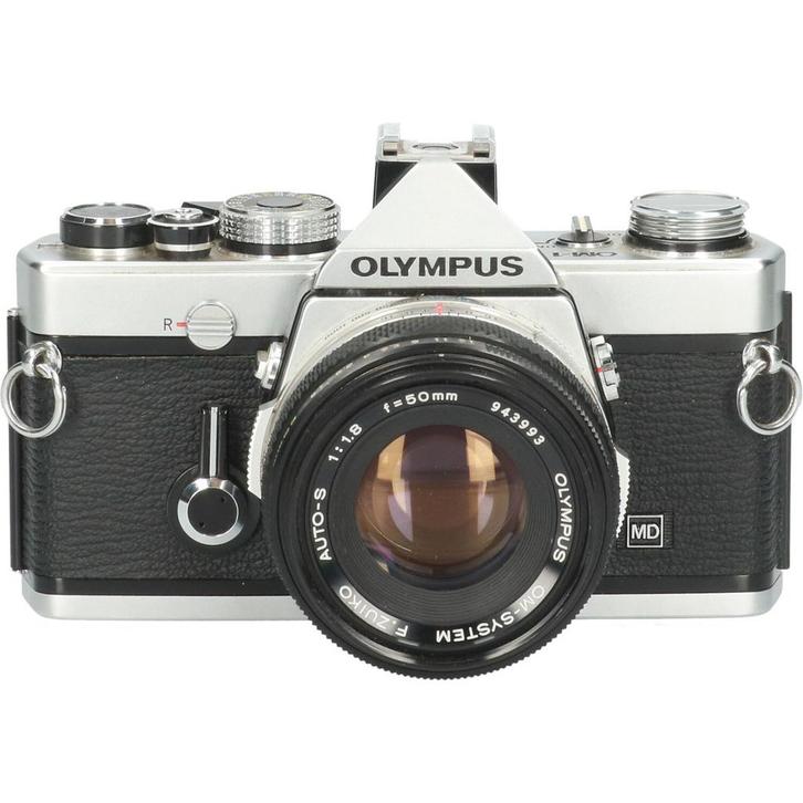 Olympus OM-1 + Olympus Auto-S Zuiko 50mm f/1.8 CM5027, Audio, Tv en Foto, Fotocamera's Analoog, Gebruikt, Olympus, Ophalen of Verzenden