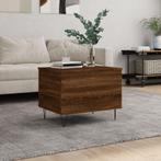 vidaXL Salontafel 60x44,5x45 cm bewerkt hout bruin, Huis en Inrichting, Tafels | Salontafels, Minder dan 50 cm, 50 tot 100 cm