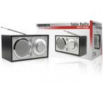 - König Retro Design Tafelradio Zwart, Ophalen of Verzenden, Nieuw
