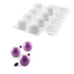 Silikomart Siliconen Bakvorm Bol (8x) Ø5,2x4,5cm, Verzenden, Nieuw