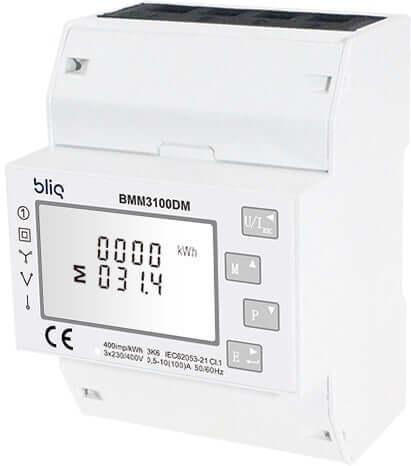 Bliq 3-Fase kWh meter BMM3100DM-MID, Doe-het-zelf en Verbouw, Zonnepanelen en Toebehoren, Ophalen of Verzenden