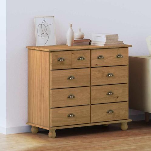 vidaXL Ladekast ASKIM Bruin 91 x 40 x 79 cm Massief, Kinderen en Baby's, Kinderkamer | Commodes en Kasten, Nieuw, Verzenden
