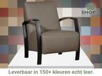 Leren fauteuil Glory - Toledo Smog (grijs), Huis en Inrichting, Fauteuils, Nieuw, Ophalen of Verzenden, 50 tot 75 cm, Industrieel, Modern