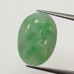 Groen Jadeiet - 4.95 ct - Instituto Gemólogico Español (IGE), Sieraden, Tassen en Uiterlijk, Edelstenen, Nieuw