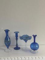 Pot (4) - Glas - Kobalt Blauwe Werveling