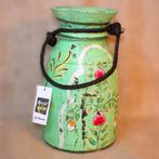 melkpot handbeschilderd origineel duurzaam cadeau groen, Ophalen of Verzenden, Nieuw