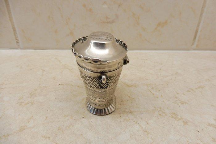 Lodereindoosje - .833 zilver, - Nederland - Schoonhoven - A., Antiek en Kunst, Antiek | Goud en Zilver