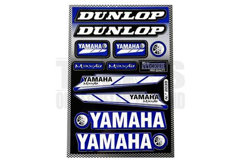 Stickerset sponsor Yamaha / Dunlop 11-delig, Fietsen en Brommers, Brommeronderdelen | Algemeen, Nieuw, Ophalen of Verzenden