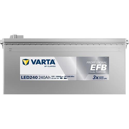 Varta LED240 accu 12 volt 240 ah Dual Purpose EFB, Watersport en Boten, Accessoires en Onderhoud, Nieuw, Ophalen of Verzenden