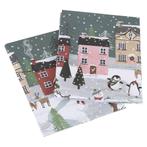 Vel Inpakpapier Kerstdorp (2st), Hobby en Vrije tijd, Ophalen of Verzenden, Nieuw