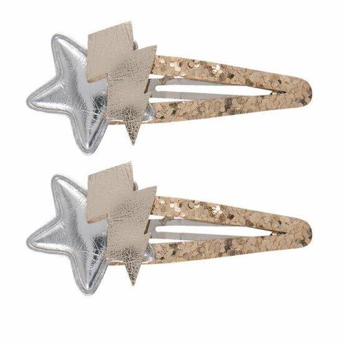 Haarspeld Klikklak Glitter Ster Zilver Goud, Sieraden, Tassen en Uiterlijk, Uiterlijk | Haarverzorging
