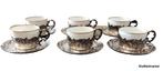 Gallia Christofle - Koffie- en theeservies (12) - Porselein,, Antiek en Kunst