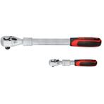 KS Tools 1/4 + 1/2 Omschakelbare Ratel Set Uitschuifbare, Auto diversen, Autogereedschap, Verzenden, Nieuw