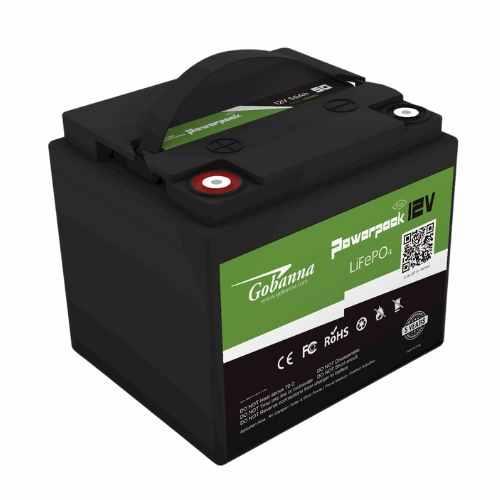 Accu LiFePO4 50Ah 12V Gobanna Powerpack, Caravans en Kamperen, Overige Caravans en Kamperen, Nieuw, Ophalen of Verzenden