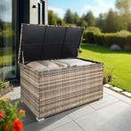 Kussenbox Oslo met aluminium frame 145x82,5x79,5cm - natuur, Verzenden, Nieuw