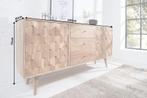 Massief dressoir MYSTIC LIVING 145cm natuurlijk acacia 3D, Huis en Inrichting, Ophalen of Verzenden, Nieuw