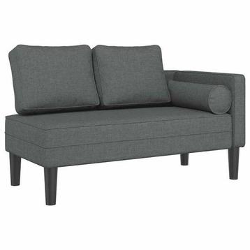 Chaise Longue Donkergrijs: Retourdeal! -55% Comfortabel! beschikbaar voor biedingen
