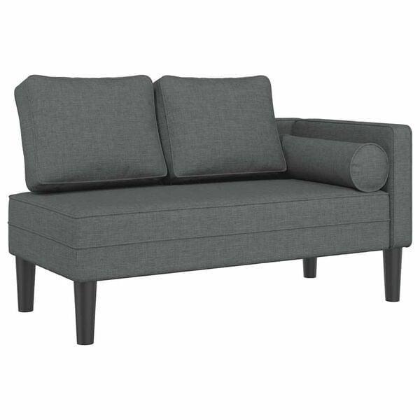 Chaise Longue Donkergrijs: Retourdeal! -55% Comfortabel!, Huis en Inrichting, Banken | Sofa's en Chaises Longues, Minder dan 150 cm