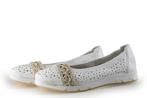 Rieker Ballerinas in maat 39 Wit, Verzenden, Wit, Ballerina's, Zo goed als nieuw