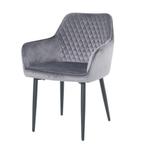 Velvet eetkamerstoel met armleuning Barc (diverse kleuren), Huis en Inrichting, Stoelen, Nieuw, Overige materialen, Scandinavisch