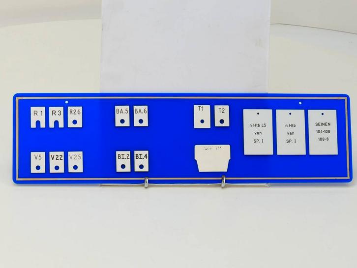 Sein tableau bord (Spoorwegen 1:1, grootspoor), Verzamelen, Spoorwegen en Tramwegen, Overige typen, Gebruikt, Ophalen of Verzenden