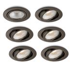 Ledisons LED-inbouwspot Vivaro gunmetal 5W dimbaar, Huis en Inrichting, Nieuw