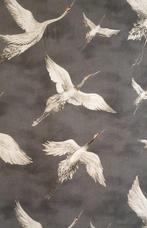 300x280cm! Exclusieve Art Nouveau-stof met vliegende kraaien