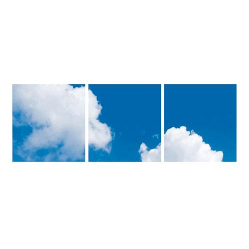 Wolkenplafond | Fotoprint | verdeeld over 3 panelen, Zakelijke goederen, Kantoor en Winkelinrichting | Kantoormeubilair en Inrichting