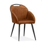Eetkamerstoel Belize - met armleuning - Cognac, Huis en Inrichting, Stoelen, Nieuw, Bruin, Overige materialen