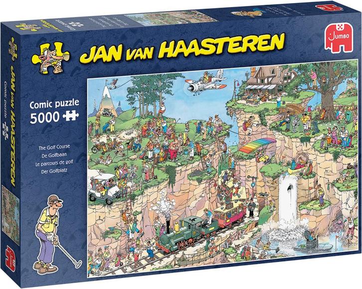 Jan van Haasteren - De Golfbaan Puzzel (5000 stukjes) |, Hobby en Vrije tijd, Denksport en Puzzels, Nieuw, Verzenden