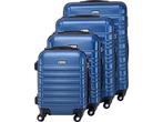 Rome Trolley Kofferset - 4-delig - ABS - Blauw, Verzenden, Nieuw