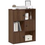 vidaXL Boekenkast 60x24x76,5 cm bewerkt hout bruin, Huis en Inrichting, Verzenden, Nieuw, Overige houtsoorten