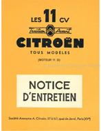 1955 CITROËN TRACTION AVANT INSTRUCTIEBOEKJE FRANS, Auto diversen, Handleidingen en Instructieboekjes