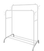 Dubbel Rails Staand Kledingrek met Planken, Verzenden, Nieuw