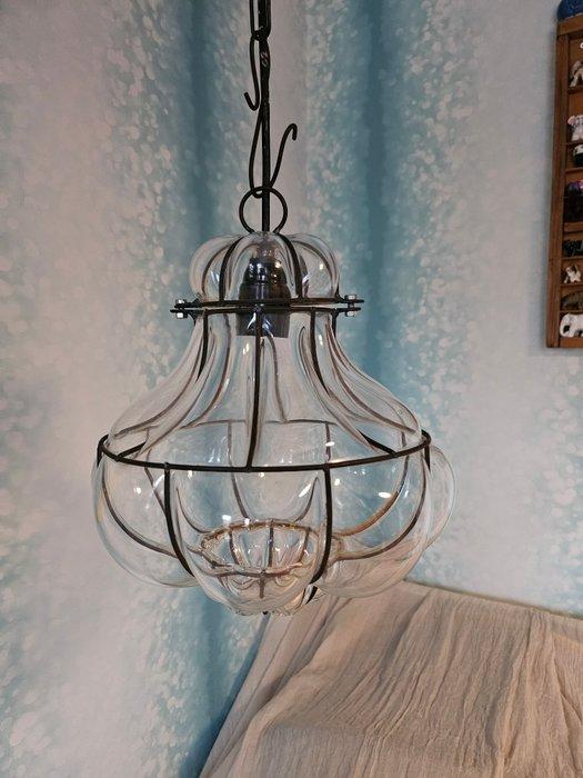 Lamp - Glas, Metaal, Antiek en Kunst, Curiosa en Brocante