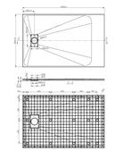 SALE - Numa 140x90 cm - Grijs - Douchebak -, Ophalen of Verzenden, Nieuw