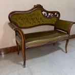 Sofa - Fluweel, Hout - Vintage
