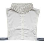 Off white kraagje met ruitjes - losse blouse kraagjes.nl, Maat 38/40 (M), Verzenden, Wit, Nieuw