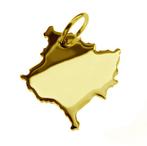 Gouden Landkaart Kosovo ketting hanger, Verzenden, Nieuw