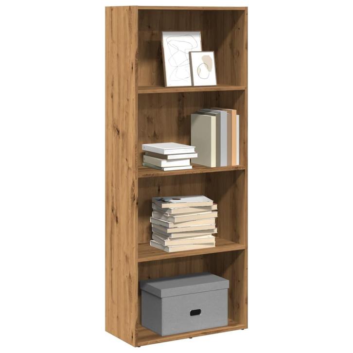 vidaXL Boekenkast 60x30x152 cm bewerkt hout artisanaal, Huis en Inrichting, Kasten | Boekenkasten, 50 tot 75 cm, Nieuw, Overige houtsoorten