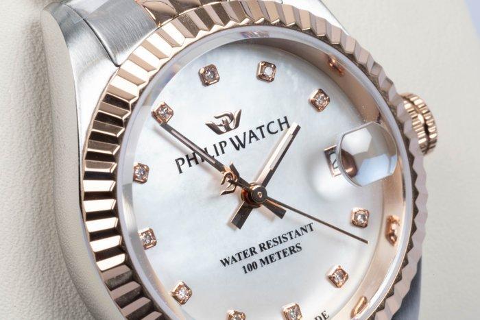 Philip Watch - Caribe Urban - Date - Diamonds & Mother of, Sieraden, Tassen en Uiterlijk, Horloges | Heren