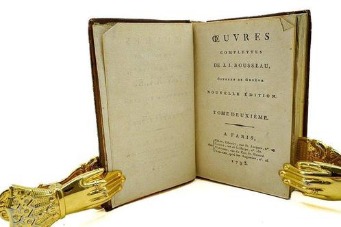 Jean-Jacques Rousseau - Du Contrat Social ou principes du, Antiek en Kunst, Antiek | Boeken en Bijbels