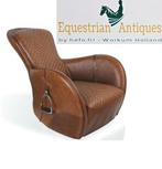 Nieuw uit voorraad SADDLE CHAIRS - ZADEL FAUTEUIL echt leder, Huis en Inrichting, Fauteuils, Nieuw, Leer